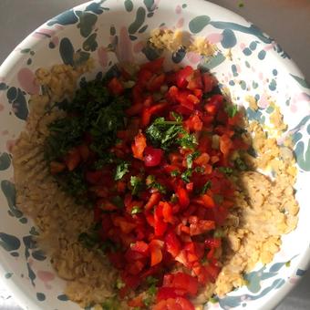 Ingredients combined